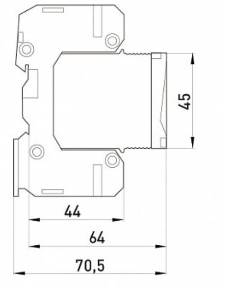 Устройство защиты от импульсных перенапряжений E.next 82.001 e.POII.1 - фото №1