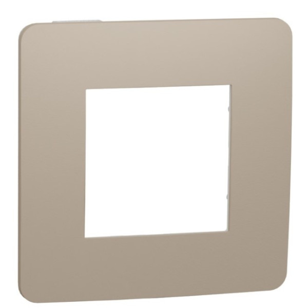 Однопостова рамка Schneider Electric NU280226 (пісочний/білий) - фото №1