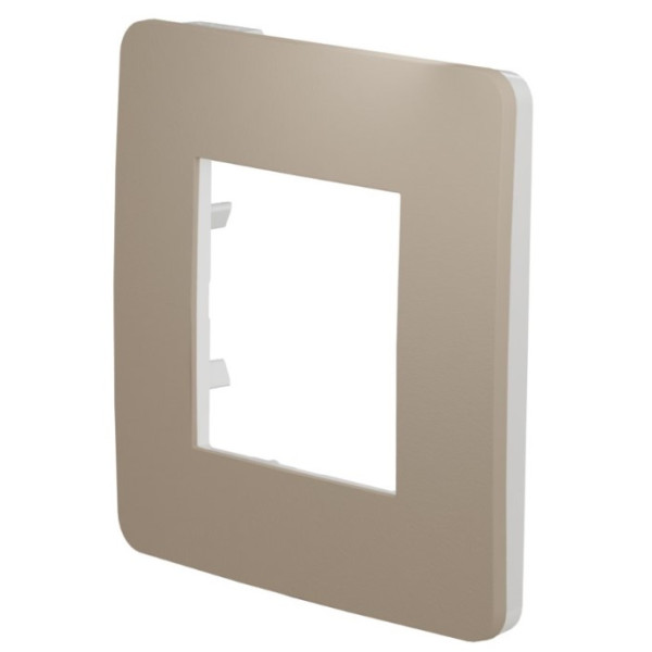 Однопостова рамка Schneider Electric NU280226 (пісочний/білий) - фото №2