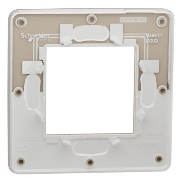 Однопостова рамка Schneider Electric NU280226 (пісочний/білий) - фото №4