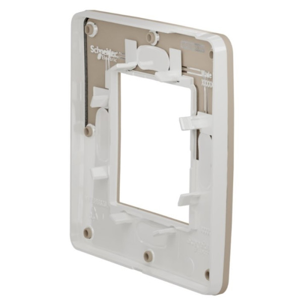 Однопостова рамка Schneider Electric NU280226 (пісочний/білий) - фото №5