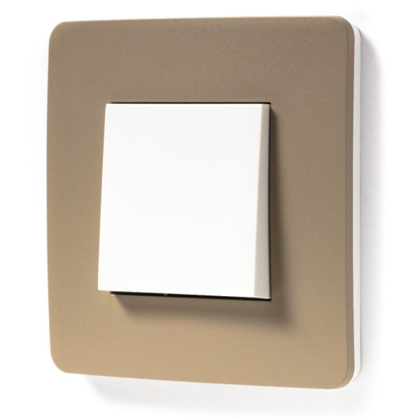 Однопостова рамка Schneider Electric NU280226 (пісочний/білий) - фото №6