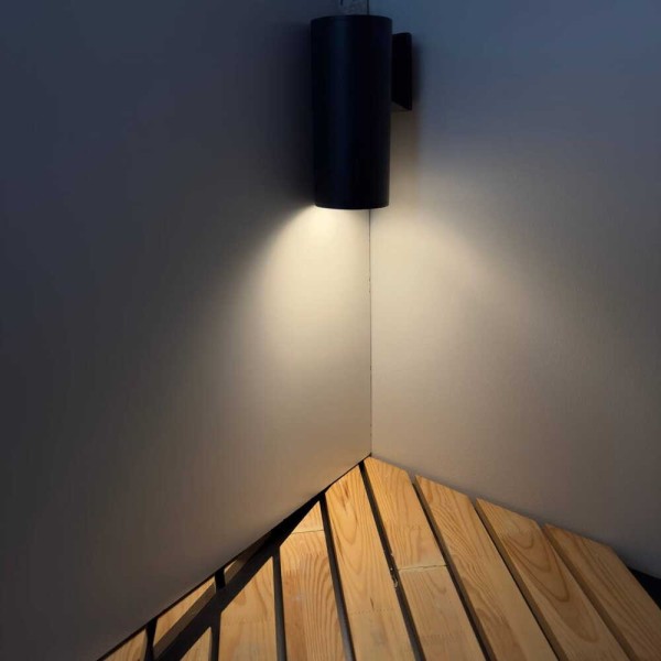 Светильник фасадный Violux TWIX-1D 40Вт Е27 IP44 антрацит ( 500470 ) - фото №1