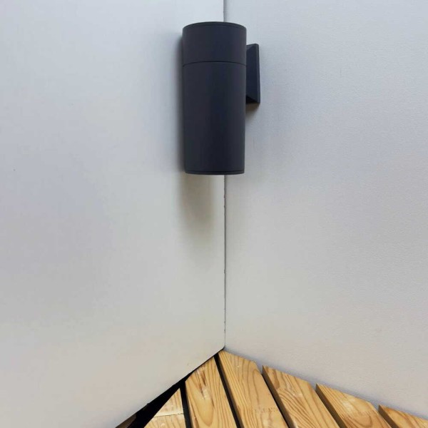 Светильник фасадный Violux TWIX-1D 40Вт Е27 IP44 антрацит ( 500470 ) - фото №2