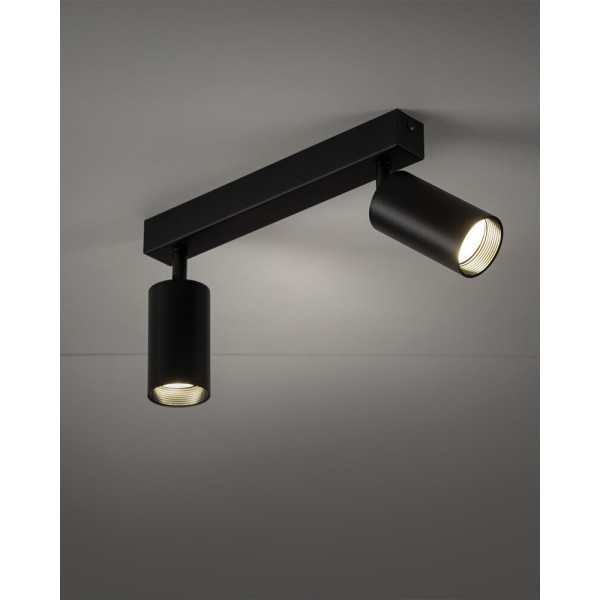 Світильник поворотний, спот TK Lighting 10633 Amis GU10 2x10W IP20 чорний - фото №2