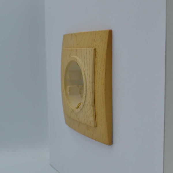 Розетка Nilson Touran клен 1-на з заземленням ( 24281017 ) - фото №2