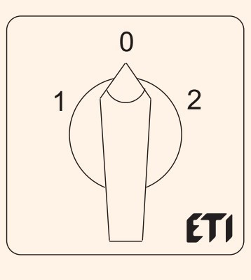 Кулачковий перемикач ETI 004773139 CS 16 11 U (3p «1-0-2» реверс» 16A) - фото №4