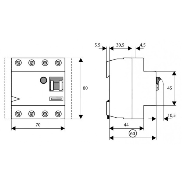 Пристрій захисного відключення Eaton PF7-100/4/003 - фото №1
