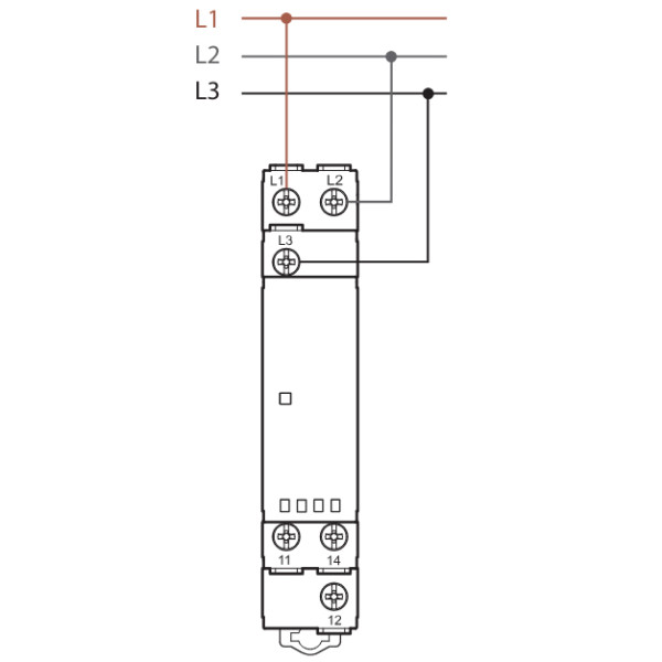 Реле контроля фаз Finder 1CO 6A 208-480В AC (706184000000) - фото №2
