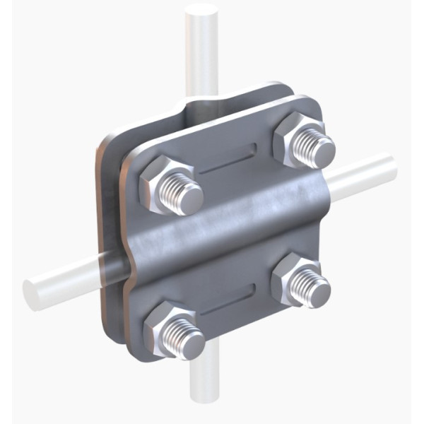 Хрестове з'єднання круглих провідників Leo Lightman Cross StZn (202011) - фото №1