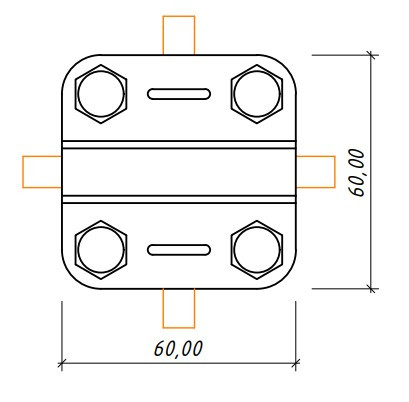 Хрестове з'єднання круглих провідників Leo Lightman Cross StZn (202011) - фото №2