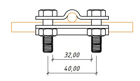 Хрестове з'єднання круглих провідників Leo Lightman Cross StZn (202011) - фото №3