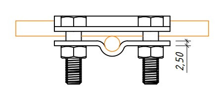 Хрестове з'єднання круглих провідників Leo Lightman Cross StZn (202011) - фото №4