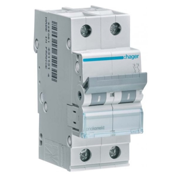 Автоматичний вимикач Hager MCN204 6кА C 4A 2P