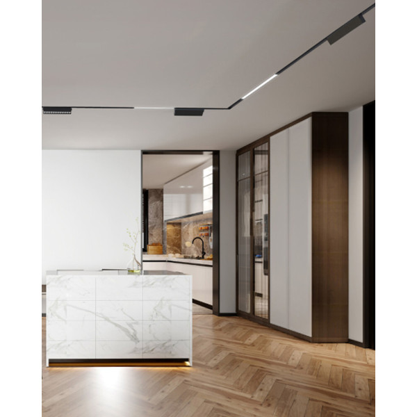 Магнітний трековий світильник Nowodvorski 10650 LVM Line LED 1x15W 4000K 770Lm IP20 чорний - фото №2