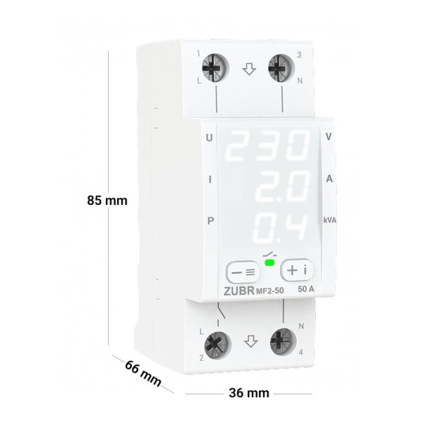 Реле напруги ZUBR MF2-50 - фото №1