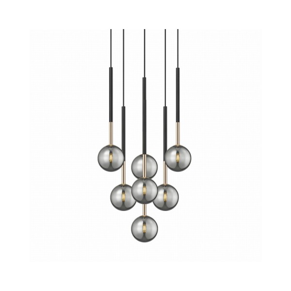 Люстра Zuma Line P0574-07F-SDFZ Arcturus G9 7x4W IP20 Чорна - фото №1