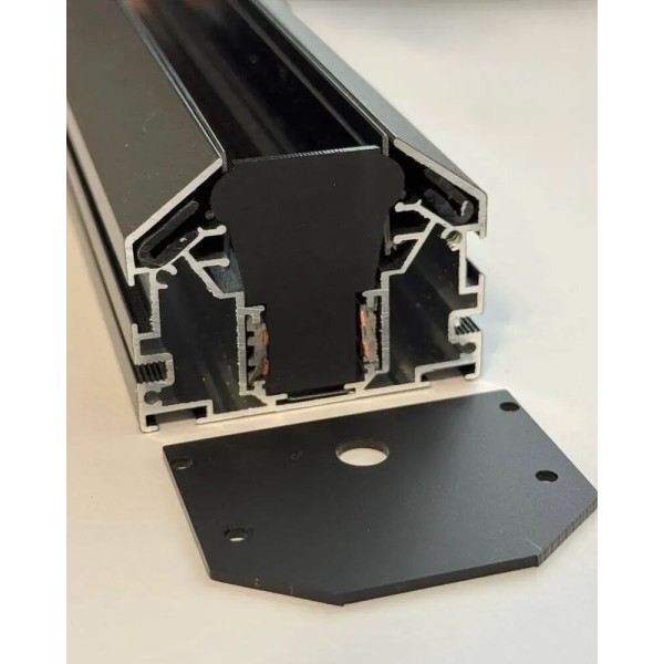 Магнітний трековий шинопровід Oledim 7771551 OL35 2м 48V для натяжної стелі (гарпун) - фото №4