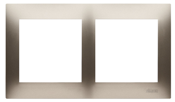 Двойная рамка Kontakt Simon Simon 54 Premium DR2/44 (золото) - фото №1