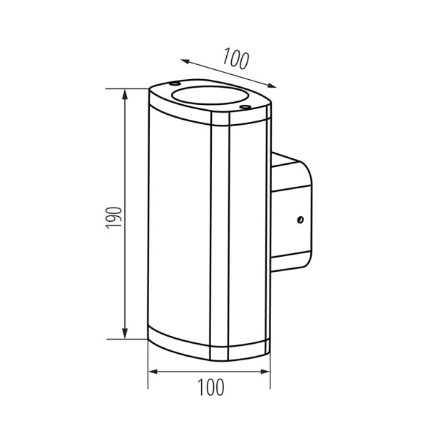 Вуличний світильник Kanlux 38882 ZEVI GU10 2x10 IP54 чорний - фото №4