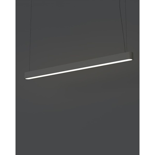 Подвесной светильник, люстра Nowodvorski 7525 Soft LED T8LED 1x22W 3000K 3200Lm IP20 графитовый - фото №2