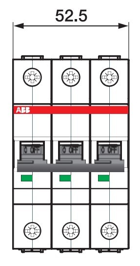 Автоматичний вимикач ABB S203-C10 тип C 10А - фото №4