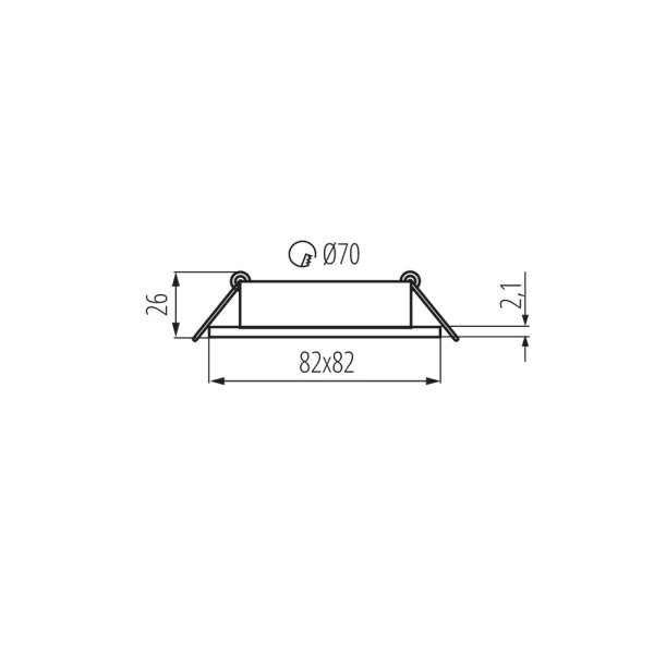 Кольцо точечного светильника Kanlux 22435 DALLA 1x10W IP20 белое - фото №4