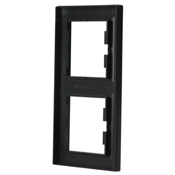 Рамка двойная вертикальная антрацит Asfora, EPH5810271 - фото №3