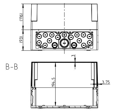 Накладная разветвительная коробка Spelsberg AKL 3-th (sp74690301) IP65 - фото №1