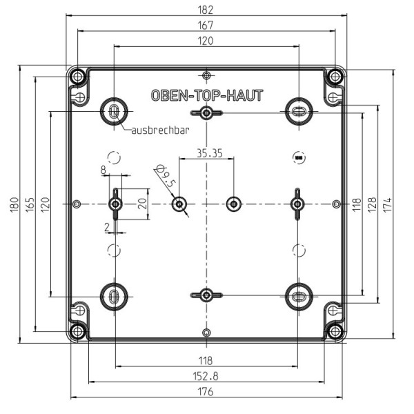 Сполучна коробка Spelsberg PS 1818-9-o (sp11040701) IP66 з гладкими стінками - фото №10