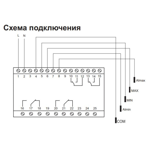 Реле уровня жидкости F&F PZ-832RCB 230В 16А - фото №2