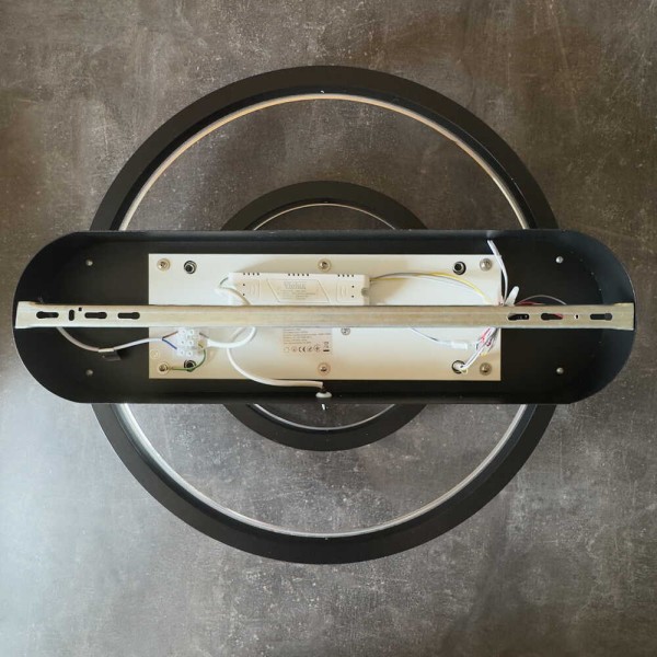 Світильник LED smart KENZO-R+пульт 85W 3000-5000K IP20 круг чорний Violux ( 220665 ) - фото №4