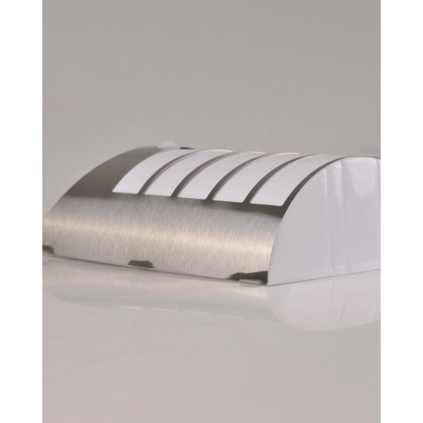 Вуличний світильник на сонячній батареї Goldlux 315564 Saffo LED 6000K IP44 сріблястий - фото №1