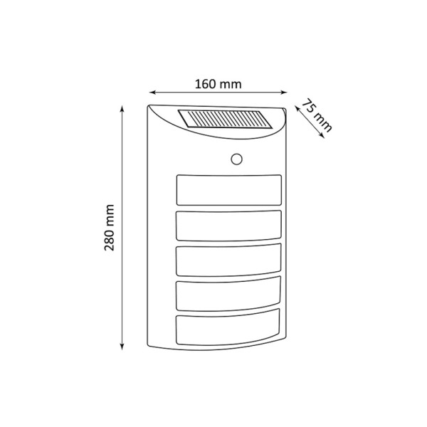Вуличний світильник на сонячній батареї Goldlux 315564 Saffo LED 6000K IP44 сріблястий - фото №4