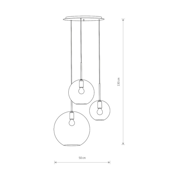 Подвесной светильник, люстра Nowodvorski 7788 Sphere III E27 3x40W IP20 Черный - фото №1