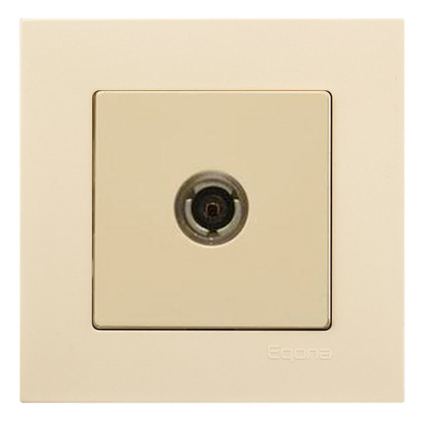 Розетка спутниковая Gunsan Eqona крем