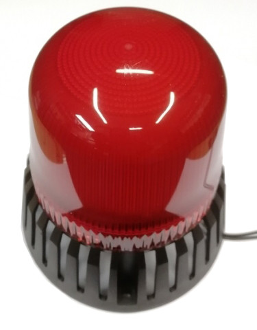 Красный многофункциональный проблесковый маяк Emas IT120R220Z 220В AC Ø120мм с зуммером