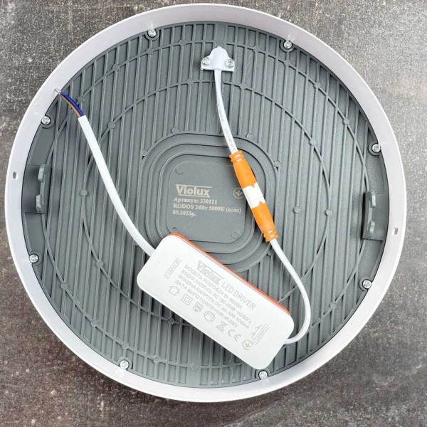 Світильник LED Violux ДББ RODOS круг 18W 5000K IP20 ( 330101 ) - фото №3