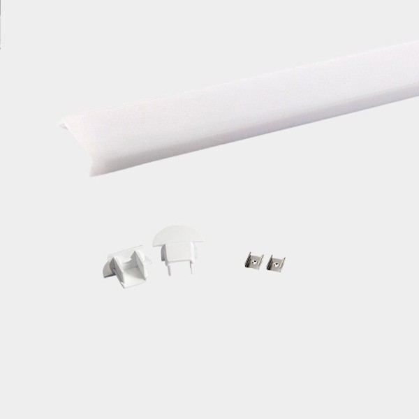 LED-профиль врезной ALUMLED с рассеивателем, 3 метра (LP22121_3) - фото №1