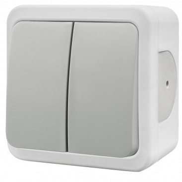 Накладний 2-кл вимикач NE-AD MULTIMA 92-51-03 білий