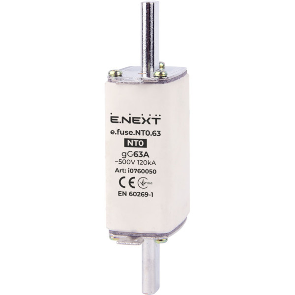 Плавкий предохранитель E.Next e.fuse.NT0.63 габарит 0 63А (i0760050)