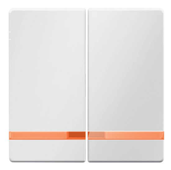 Клавіші для 2-клавішного вимикача з підсвічуванням полярна білизна Berker Q.х