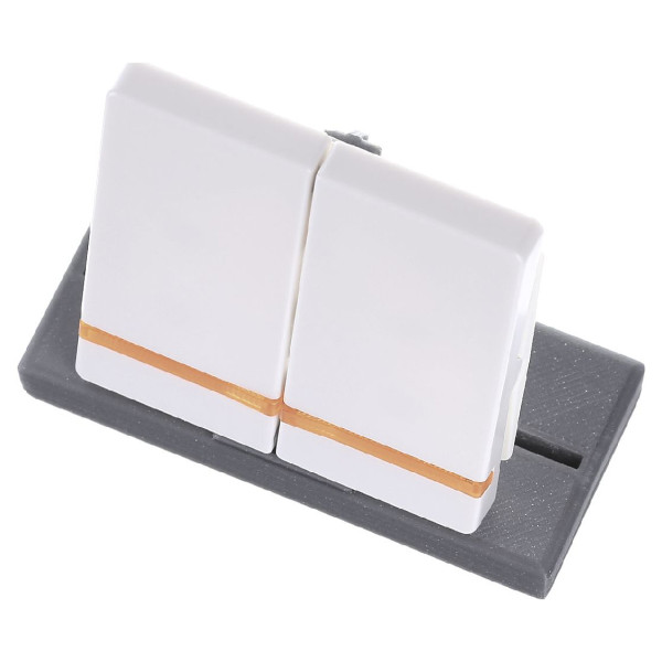 Клавіші для 2-клавішного вимикача з підсвічуванням полярна білизна Berker Q.х - фото №5