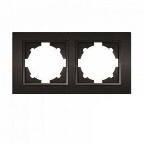 Рамка ELBI ZENA Silverline черный металлик 2-я (500-011100-226)