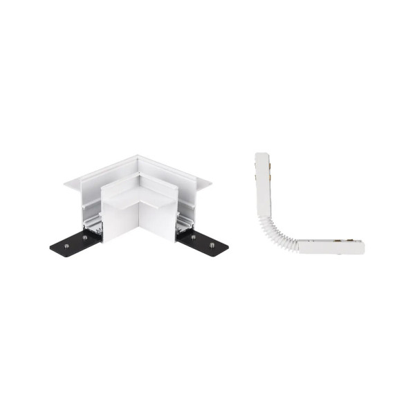 З'єднувач кутовий Alumled ALMG-ZM 90 (стеля/стеля) + електричне з'єднання Wh