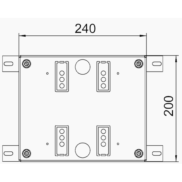 Супорт з оцинкованої сталі OBO Bettermann (7427440) HE60 для регулювання висоти установки люка для підлоги UDHOME4 10-60мм - фото №2