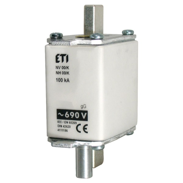 Запобіжник із ударною голкою ETI 004111185 NH-00 K/gG 100 A KOMBI 690V