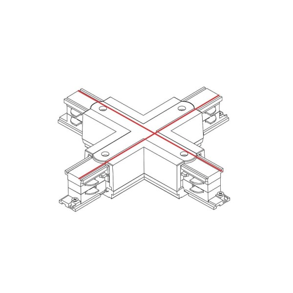 З'єднувач Nowodvorski 8702 CTLS Power X Connector IP20 чорний - фото №1