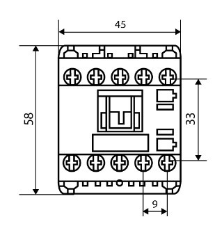 Мініконтактор Аско-Укрем ПМ 0-12-10 C7 36В LC1-K1210 (A0040010141) - фото №4