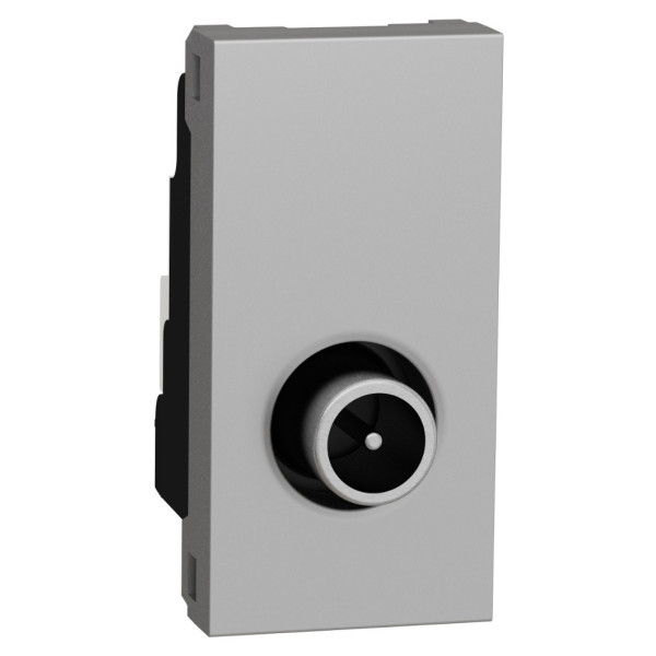 Одинарная TV розетка Schneider Electric NU346130 1М (алюминий)